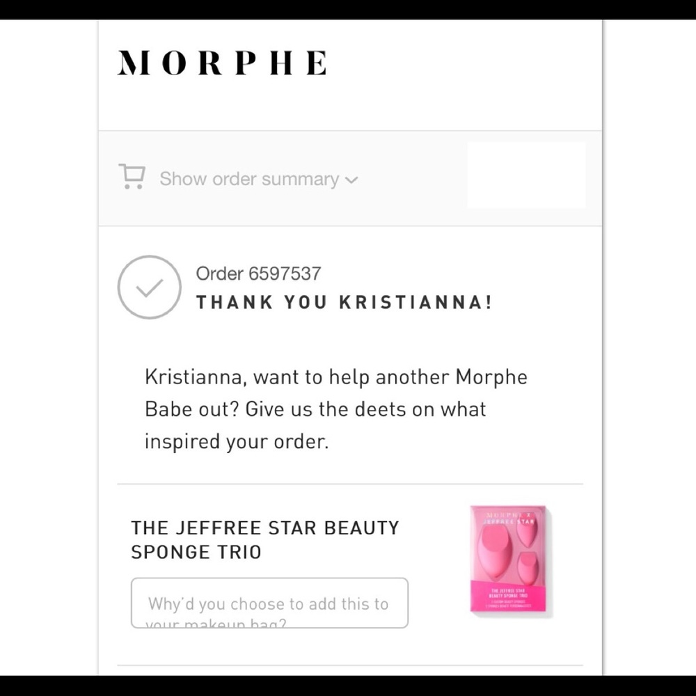 NIB💥Morphe x Jeffree Star Beauty Sponge Trio - Picture 6 of 6